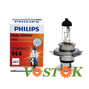 Лампа 12V H4 100/90W P43T-38 RALLY